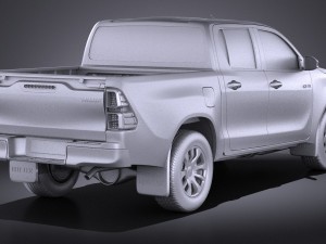 Toyota Hilux Double Cab 2016 Base 3D Model