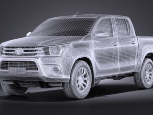 Toyota Hilux Double Cab 2016 Base 3D Model