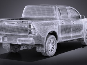 Toyota Hilux Double Cab 2016 Base 3D Model