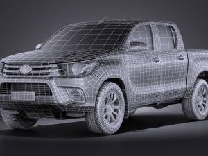 Toyota Hilux Double Cab 2016 Base 3D Model