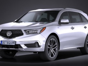 acura mdx 2017 3D Model