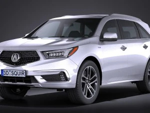 Acura MDX 2017 3D Model