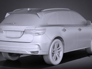 Acura MDX 2017 Modelo 3D