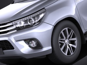 Toyota Hilux Regular Cab 2016 Model 3D