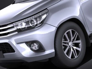 Toyota Hilux Regular Cab 2016 3D Model