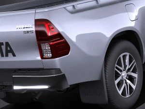 Toyota Hilux Regular Cab 2016 3D Model
