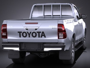 Toyota Hilux Regular Cab 2016 Model 3D