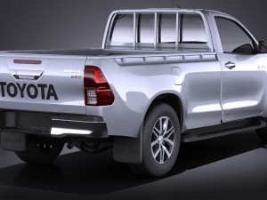 Toyota Hilux Regular Cab 2016 Model 3D