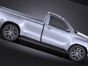 Toyota Hilux Regular Cab 2016 3D Model