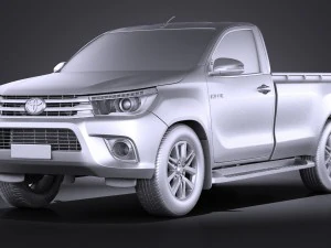 Toyota Hilux Regular Cab 2016 3D Model