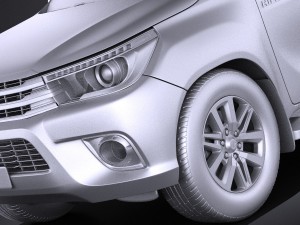 Toyota Hilux Regular Cab 2016 Model 3D