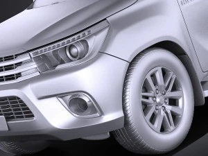 Toyota Hilux Regular Cab 2016 3D Model