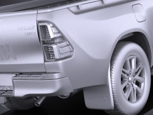 Toyota Hilux Regular Cab 2016 Model 3D