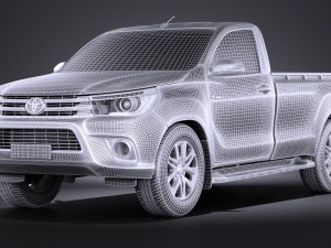 Toyota Hilux Regular Cab 2016 Model 3D