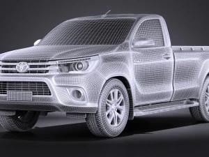 Toyota Hilux Regular Cab 2016 3D Model