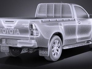 Toyota Hilux Regular Cab 2016 Model 3D