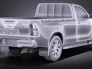 Toyota Hilux Regular Cab 2016 3D Model
