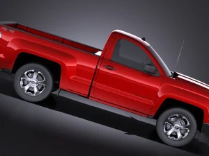 Chevrolet Silverado 2014 Regular Cab vray 3D Model