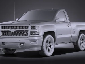Chevrolet Silverado 2014 Regular Cab vray 3D Model