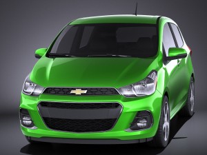 Chevrolet Spark 2016 vray 3D Model