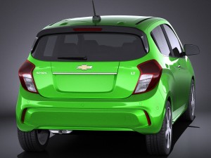 Chevrolet Spark 2016 vray 3D Model
