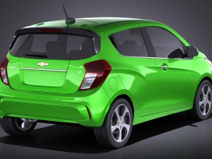 Chevrolet Spark 2016 vray 3D Model