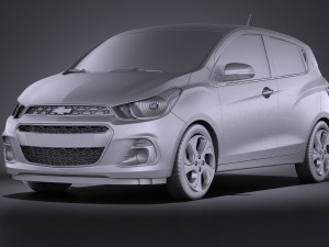 Chevrolet Spark 2016 vray 3D Model