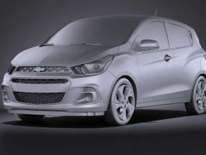 Chevrolet Spark 2016 vray 3D Model
