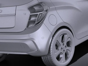 Chevrolet Spark 2016 vray 3D Model