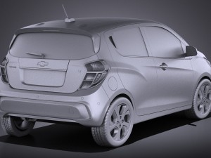 Chevrolet Spark 2016 vray 3D Model