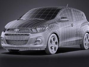 Chevrolet Spark 2016 vray 3D Model