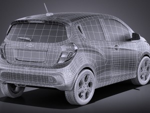 Chevrolet Spark 2016 vray 3D Model