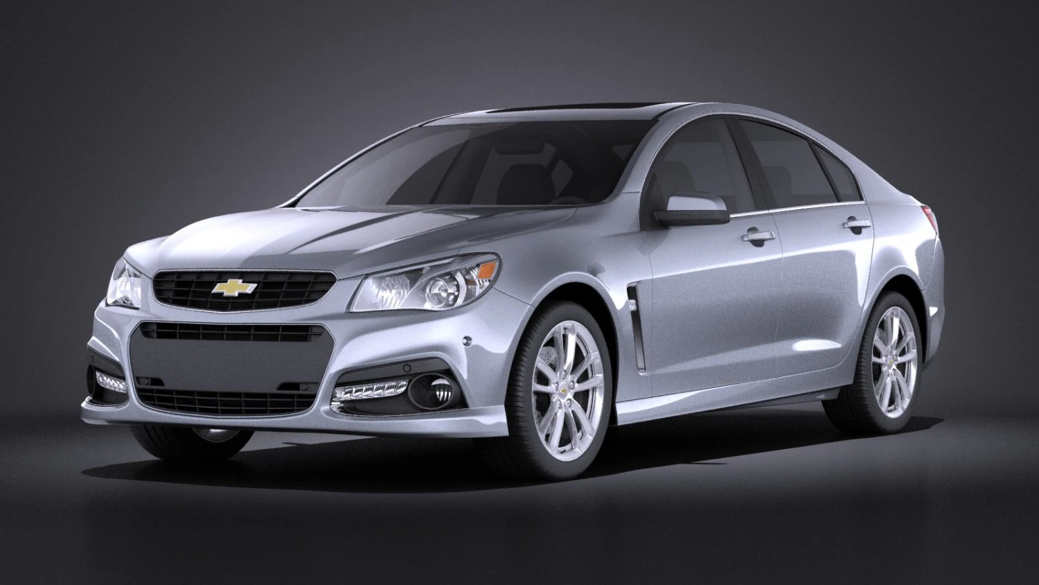 Chevrolet SS 2014 vray 3D Model .c4d .max .obj .3ds .fbx .stl .blend 