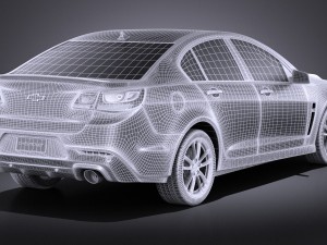 Chevrolet SS 2014 vray Model 3D