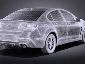 Chevrolet SS 2014 vray 3D Model
