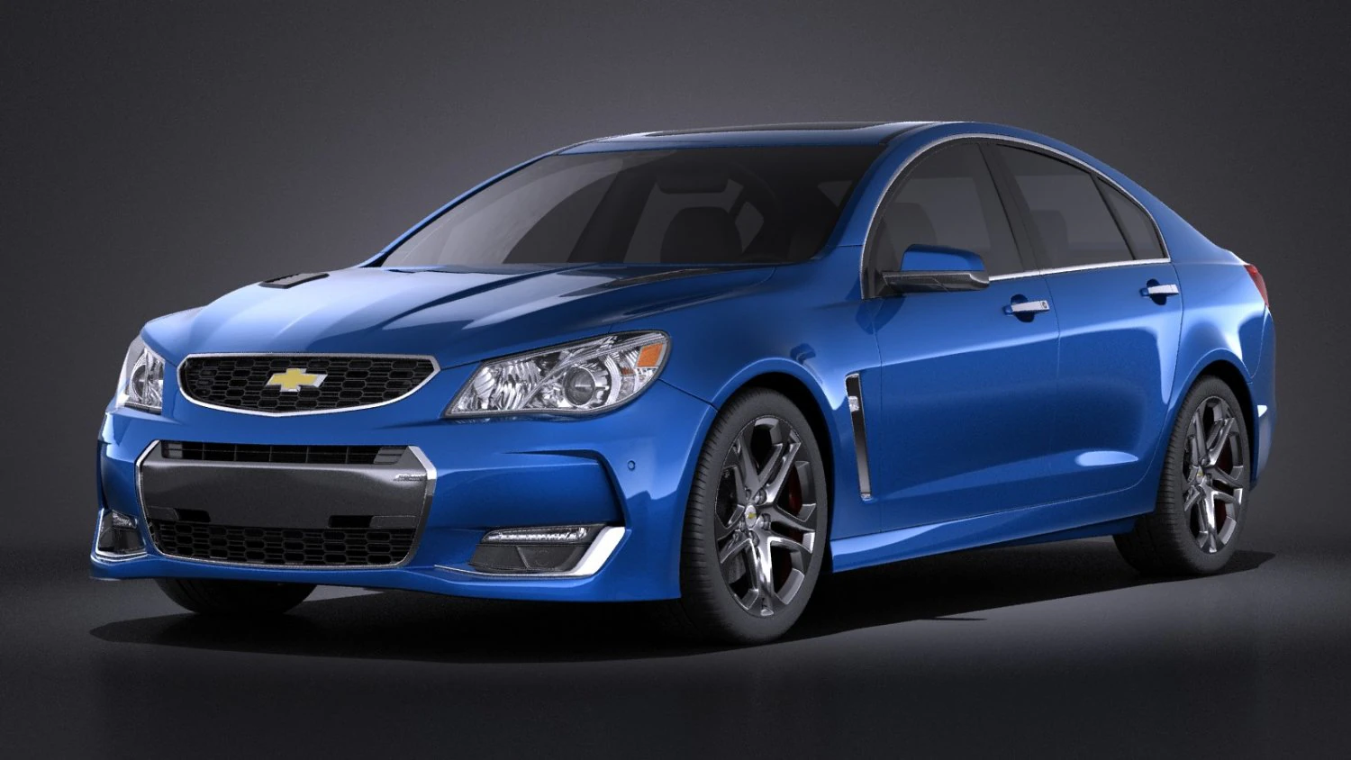Chevrolet SS 2016 vray 3D Model .c4d .max .obj .3ds .fbx .stl .blend 