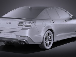 Chevrolet SS 2016 vray 3D Model