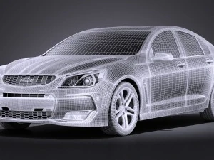 Chevrolet SS 2016 vray 3D Model