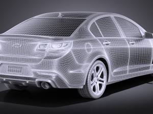 Chevrolet SS 2016 vray 3D Model