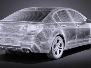 Chevrolet SS 2016 vray 3D Model
