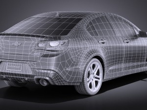 Chevrolet SS 2016 vray 3D Model