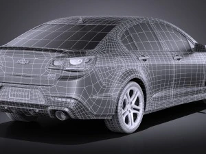 Chevrolet SS 2016 vray 3D Model