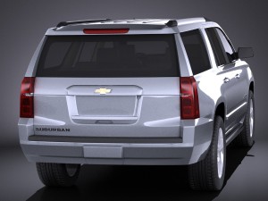 Chevrolet Suburban 2015 vray 3D 모델