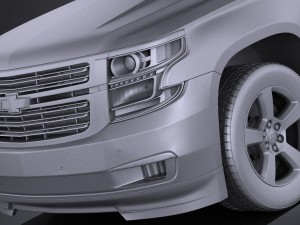 Chevrolet Suburban 2015 vray 3D 모델