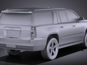 Chevrolet Suburban 2015 vray 3D 모델