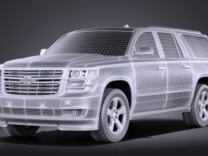 Chevrolet Suburban 2015 vray 3D 모델