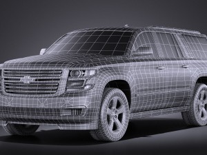 Chevrolet Suburban 2015 vray 3D 모델