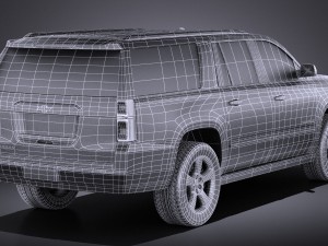 Chevrolet Suburban 2015 vray 3D 모델