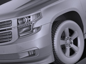 Chevrolet Tahoe 2015 vray Model 3D