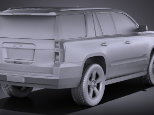 Chevrolet Tahoe 2015 vray Model 3D